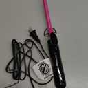 DAN Technology 1/2 Inch Curling Iron 13mm Small Ceramic Curling Wand with Adjustable Temperature Dual Voltage for Tight Curls Short Hair and Ringlets (Pink)