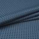 Barossa Design Waffle Weave Shower Curtain Hotel Luxury Spa, 230 GSM Heavy Duty Fabric & No Blowing, Water Repellent and Machine Washable - Moonlight Blue, 71"x72"