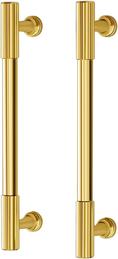 VEHCIL 20 Pack Brushed Brass Gold Cabinet Handles, 5" Kitchen Cabinet Pulls Drawer Dresser Handles Cabinet Hardware for Kitchen Cupboard, Solid Zinc Alloy