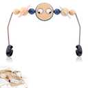 Adjustable Bouncer Toy Bar for BabyBjrn, Interactive Googly Eyes Toy for Bouncer Baby Car Seat Accessories, Easy to Install & Disassemble
