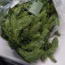 9FT Pre-Lit Artificial Christmas Garland with 50 LED Light Battery Operated, Holiday Decorations with 300 Tip Branch, for Indoor Door Home Stairs Fireplaces Wall