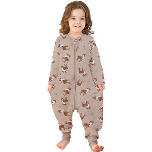 Miracle Baby Sleep Sack with Feet, 0.5 TOG Lightweight Toddler Sleeping Bag with Legs & Long Sleeves for Early Walkers