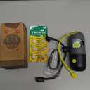 Dog Poop Bags Holder with LED Flashlight|Pet Waste Bags Dispenser for Leash|Doggie Potty Bags Container with Leak-proof Pet Trash Bags and Accessories (2 Holders 30 Bags, Grey and Black) (1 Count (Pack of 2))