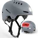 DKONI Bike Helmet with LED Lights Bicycle Helmets Commuter Cycling Helmet USB Rechargeable Front & Back LED Light Helmet for Adult Men Women, Large