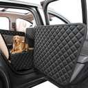 Dog Car Seat Cover for Back Seat - Hard Bottom Back Seat Extender for Dogs, Waterproof Anti-Scratch Dog Hammock, Pet Backseat Protector, Dogs Travel Accessories Fit for Car/SUV