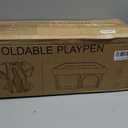Foldable Playpen 50x50, Foldable Ultra-Portable Baby Playpen, Instantly Deployed in Three Seconds, Safe Baby Playard with Soft Breathable Mesh, Perfect Activity Center for Baby's Play, Beige