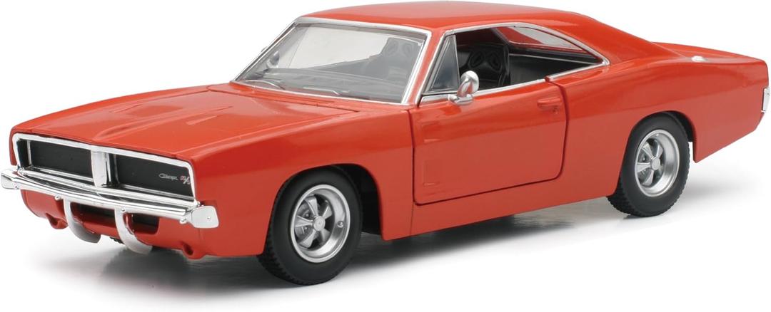 New Ray 1969 Dodge Charger R/T Black Muscle Car Collection 1/25 Diecast Model Car