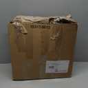 Sofa Armrest Tray Table for Couch - 360 Swivel Height Adjustable End for Small Spaces, Snack Side Table for Bed or Chair with Phone & Tablet Slot (Rustic,Standard) (Rich)