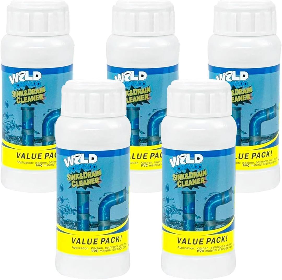 Wild Tornado Sink and Drain Cleaner,The Pipe Dredge Quick Unclog For Kitchen Toilet Sink Drain Quick Cleaning Tool.5pcs