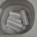 Mini Desk Trash Can with Lid with Trash Bags 180 pcs Press-Top 0.5 Gallon Tiny Countertop Waste Basket Small Table Top Plastic Covered Garbage Bin for Desk Top (White)