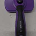 Swihauk Self Cleaning Slicker Brush for Dogs & Cats, Skin Friendly Pet Grooming for Shedding, Deshedding, and Hair Removal - Puppy Brush for Long Haired Pets, Pet Supplies, Purple