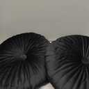2 pcs Black pillows, 12x12