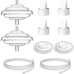 Breast Pump Replacement Parts for Spectra Motif Luna Cimilre Ameda MYA Breastpumps, Replace Duckbill Valves Backflow Protector Tubing Membranes for Spectra S2, S1, 9 Plus, Synergy Gold,10PCS
