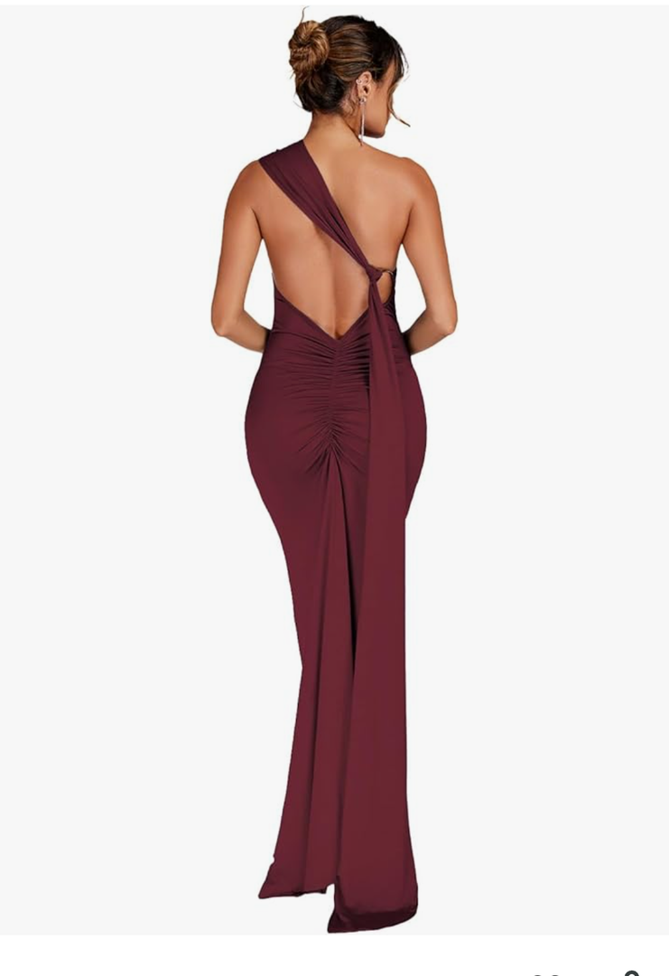 Women Sexy Backless Bodycon Sleeveless Open Back Maxi Dress for Going Out, Elegant Party Cocktail Long Dress, Small