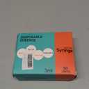 50 Pack 3ml/cc Disposable Luer Lock Lab Syringes with 22Ga 1.0 Inch Needle , Individually Sealed Packed