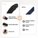 10 x Stretchy Band with Magnetic Clasp Compatible for Apple Watch Bands Women Men 38mm 40mm 41mm 42mm 44mm 45mm 46mm 49mm, Nylon Sport Solo Loop for iWatch Series 11/10/9/8/7/6/SE/5/4/Ultra 3 2 1 (Black)