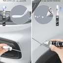 Sharkskin/Sterling Gray Metallic(GXD/WA130H) for Chevrolet Touch Up Paint Pen, 2 in 1 Car Scratch Remover with Pen Tip and Brush, Precise Color Match for Car Paint Scratch Repair, Quickly and Easily Fix Chips and Nicks