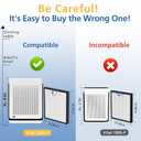 2 Pack Vital 200S Replacement Filter Compatible with LEVOIT Vital 200S Air Purifier, 3-in-1 H13 Grade True HEPA, High-Efficiency Activated Carbon Vital 200S-P Replacement Filter, Vital 200S-RF, White (Vital 200S White-Original)