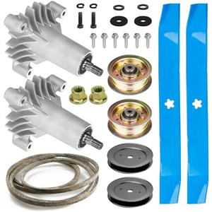ILONPA Spindle Blade Pulleys Belt Kit for Craftsman 42" LT1000 LT2000 130794 532130794 582922301 531005085 531307223 129861 153535 144959 Deck Rebuild Kit
