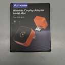 2026 Wireless CarPlay Adapter for iPhone  Android Auto Mini Wired to Wireless Apple Car Play Adapter Plug & Play Compatible for iPhone iOS 10+ Android 11+ with After 2016 Cars (Orange)