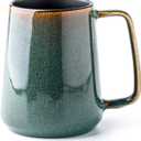 Large Ceramics Coffee Mugs,24 oz,Large Handle Design,Extra Large Tea and Coffee Cup for Office and HomeMicrowave and Dishwasher Safe(Color:24 oz green)