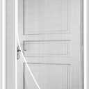 Side Opening Magnetic Screen Door, Fit Door Size 36 x 82 Inch, Reversible Left and Right Door Screen Mesh with Strong Magnet, Actual Mesh Size 38" x 83" (White)