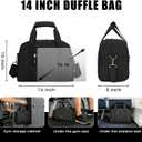 SeaRock 14 inch Small Gym Bag for Men & Women, Mini Duffle Bag for Travel Sports, Lightweight Carry On Duffel Bag, Black