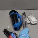 3 in 1 Rechargeable Window Vacuum Squeegee Cordless with 10 inch Blade, Window Cleaner for Efficiently Spraying, Wiping and Vacuuming Windows, Mirrors, Shower Glass, Tiles and Countertops, Blue