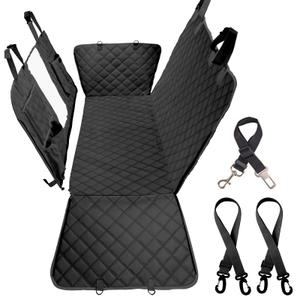 Bark Lover Dog Car Seat Covers for Back Seat, Car Seat Protector for Dogs Hammock for Cars Trucks SUV, Full Coverage Protection for Your Vehicle Interior, Black Mesh, Regular 54"W x 58" L