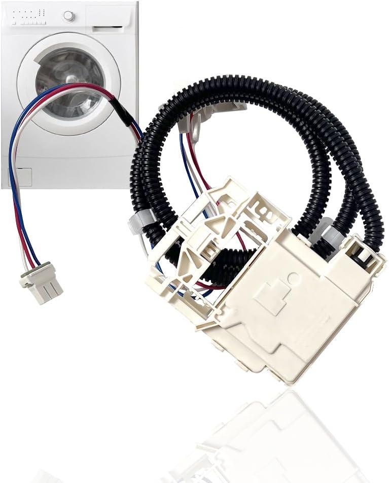 Washer Lid Lock Assembly Replacement for GE WH08X33879 WH08X37859 WH08X37897, Compatible with Models PTW600BSR1WS PTW600BPR1DG PTW605BPR1DG PTW905BPT0RS HTW265ASW0WW GTW220ACW0WW GTW385ASW0WS