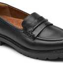 Cobb Hill Janney Loafer Women's Slip On (7.5 Wide, Black Leather)