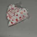 Strawberry Print Dog Dress for Small Dogs & Cats, 100% Cotton, White, X-Small