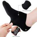 wernies No Show Socks Women Low Socks Non Slip Flat Boat Line 4/8 Pairs (Black, L)