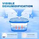 Vacplus Moisture Absorbers - Dehumidifiers for Closet, Efficient Humidity Absorber Boxes Collect Excess Moisture for Bathroom, Kitchen, Study, Fragrance-Free, 3 Pack