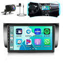 Roinvou [2G+64G] Car Radio for Nissan Sentra 2013-2017 with Wireless Carplay/Android Auto, 10.1 Inch Android 13 IPS Touch Screen Car Stereo, Bluetooth, GPS Navi, WiFi, SWC, 28UI, DSP + Backup Camera