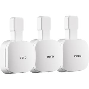 Outlet Wall Mount Holder for eero Pro 6e/Pro 6 Mesh Wi-Fi System, Built-in Cable Management - No Messy Wires, Space-Saving (3 Pack)