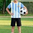 Boys Girls Soccer Jerseys Football Training Shirt for Youth Sports Fans, Size 4T