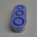 Ice Mold for Stanley Cup 30/40 Oz - Easy Fill and Release Without Touching Ice, Silicone Ice Cube Tray with Clear Lid and Bin for Freezer, Whiskey, Cocktail (Blue)