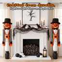 Halloween Decorations - Halloween Giant Pumpkin Nutcracker, 53" - Party Decor for Indoor Outdoor Home Room Bedroom Party Decoration