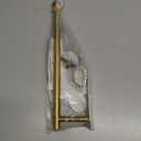 Paper Towel Holder with 2 Hooks-Under Cabinet Paper Towel Holder for Kitchen, Self-Adhesive or Screws, Space Saving Wall Mounted Kitchen Roll Holder, Bathroom, Stainless Steel Brushed Gold