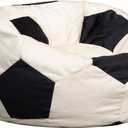 Big Joe Sports Ball Child-Sized Bean Bag Chair, Soccer Ball Plush, Soft Polyester, 2.5 feet