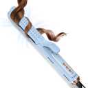 Chill Set Soft-Air Curling Iron: Gentle Soft Air for Quick Styling & Long-Lasting Curls, Lock in Style with Cooling Air Vents, 2-in-1 Hair Straightener & Curler with Upgraded Long Barrel, Blue