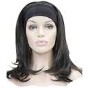 Lydell Long Straight Wave Headband Synthetic Wigs (Dark Brown) (4# Dark Brown)