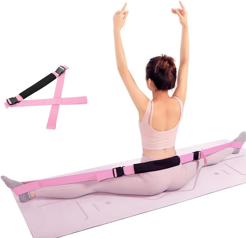 Modular 3-in-1 Yoga Straps System: Detachable Ends with Quick-Lock Buckles & Lumbar Pad - 150cm Adjustable Stretching Band for Splits, Pilates, Gym, Dance, Physical Therapy & Flexibility Training