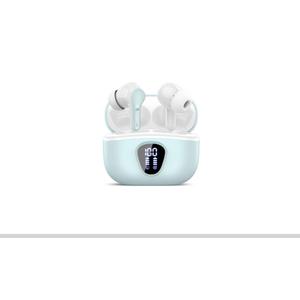 Wireless Earbuds, Bluetooth 5.4 Headphones HiFi Stereo, Bluetooth Earbuds with ENC Noise Cancelling Mic, IP7 Waterproof in Ear Earphones, 48H, LED Display Ear Buds for Pad Workout Sports Azure
