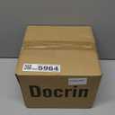 Docrin Plant Pots Indoor with Drainage: 6.4+5.3+4 Inch Ceramic Flower Pots for Plants - Set of 3 Modern Decorative Planters for House/Office/Gift - White Honeycomb