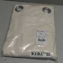 NICETOWN Natural Linen Curtains 84 inch Long 2 Panels Set, Grommet Top Thick Linen Burlap Semi Sheer Vertical Drapes Privacy Assured with Light Filtering for Bedroom/Living Room, W55 x L84