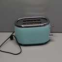 MUELLER HOME Retro Toaster 2 Slice, 7 Browning Levels, 3 Functions (Reheat, Defrost, Cancel), Stainless Steel Features, Removable Crumb Tray, Under Base Cord Storage, Turquoise