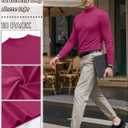 10 Pack Mens Big and Tall Mock Turtleneck Shirts Basic Tops Multipack (XXXL)