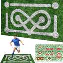 5ft3ft Soccer Dribbling Training Turf - Portable Soccer Mastery Skill Practice Mat for Ball Control & Footwork Drills - Tailored for Soccer Enthusiasts